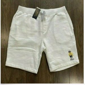 Polo Ralph Lauren Men’s XXL CP-93 Polo Bear Fleece Shorts White Nautical Yacht